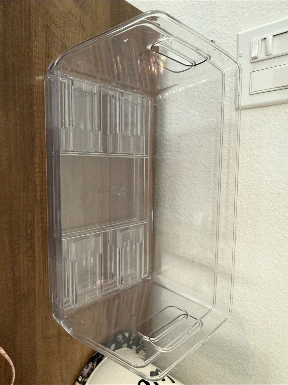 Clear Stackable Home Storage Bin - Transparent Organizer set of 2